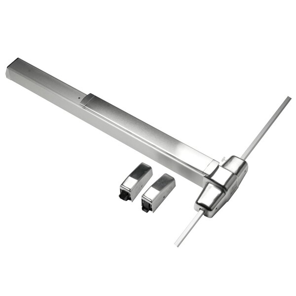 Grade 1 Surface Vertical Rod Exit Bar, Wide Stile Pushpad, 48-in Panic Device, 84-in Door Height, Ex
